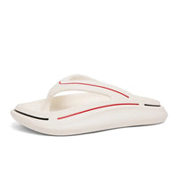White ultra-lightweight unisex summer slippers with memory foam sole – Jureo