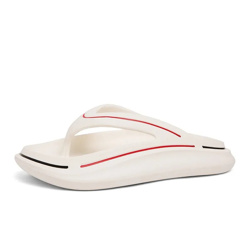 White ultra-lightweight unisex summer slippers with memory foam sole – Jureo