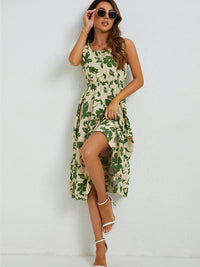 Summer Midi Dress with Floral Print – Fenna