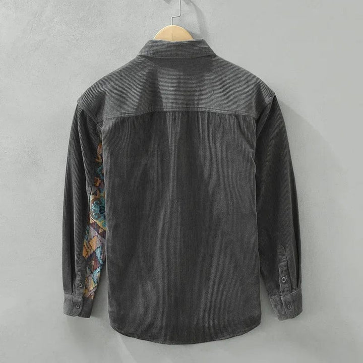 Cotton men's shirt with long sleeves - Quinten
