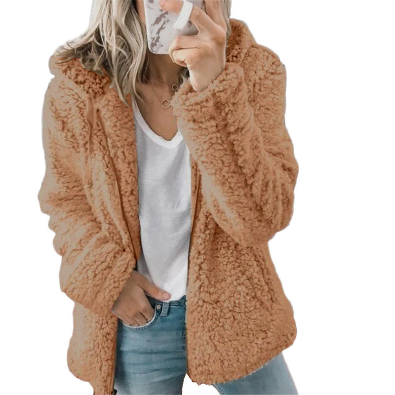 Dame Teddy-fleece-frakke – Liora