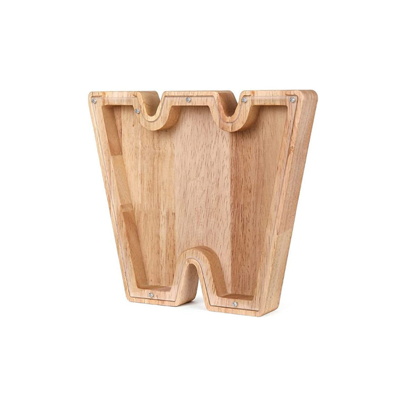 Wooden Alphabet Piggy Bank - LetterSaver
