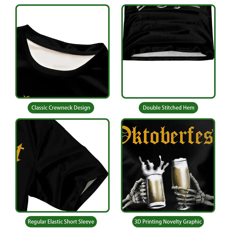 T-shirt with Skeleton Design – ProstGeist Oktoberfest 2025