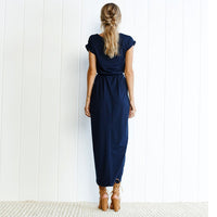 Maxi Dress with Slit - Selene