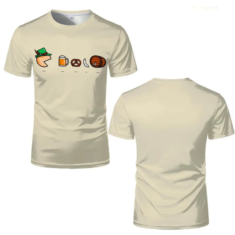 Oktoberfest T-Shirt with Cartoon Motifs – GaudiShirt Oktoberfest 2025