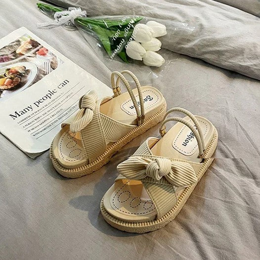 Espadrillesandaler med snøring - Sienna