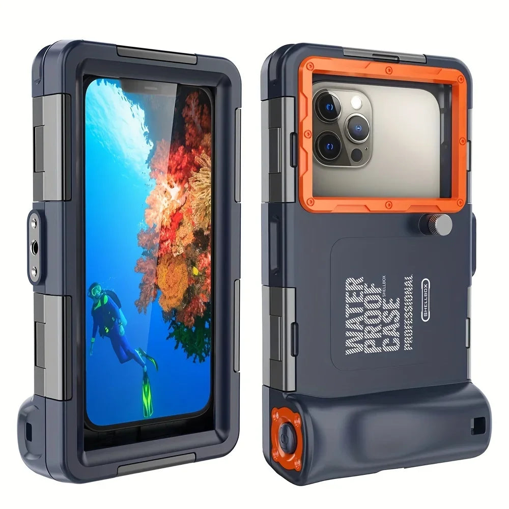 Funda impermeable para teléfono de buceo con protección hasta 15 m de profundidad y cordón – AquaShield