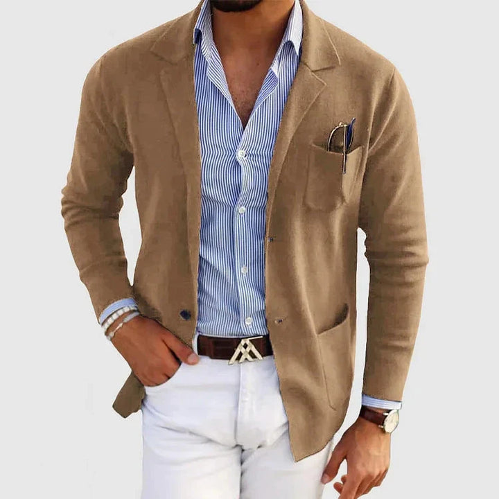 Stilvoller Herrenblazer mit Casual-Knopftaschen und Reverskragen - Lorenzo