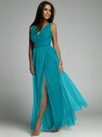 Stylish V-Neck Dress - Mindy