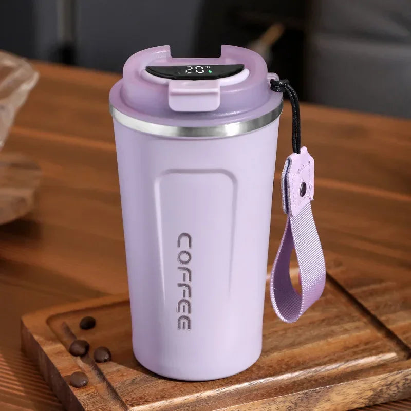 Vaso térmico de acero inoxidable con indicador de temperatura inteligente – TempMate