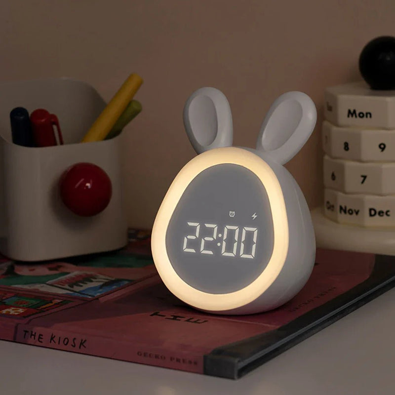 Despertador infantil en forma de conejo con luz nocturna LED - BunniGlow