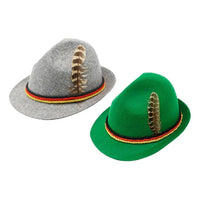 Bavarian Felt Hat with Feather (Unisex) – Traditional Hat Oktoberfest 2025