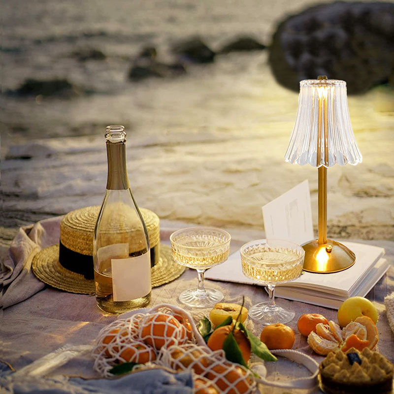 LED Retro bordlampe USB genopladelig - BrillianceGlow