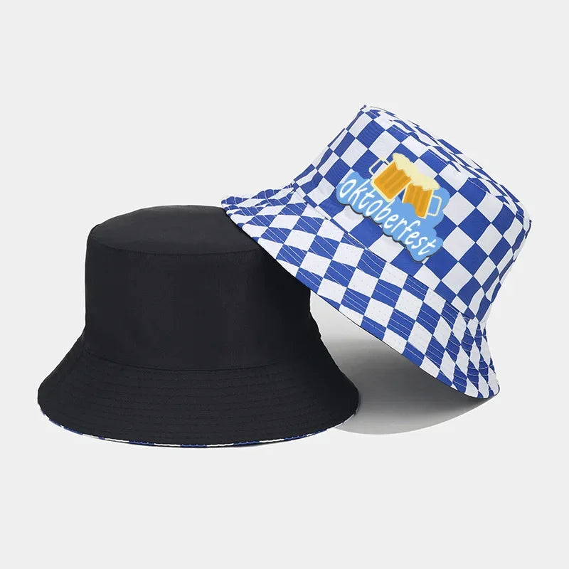 Fisherman's Hat with Diamond Pattern – WiesnKaro Oktoberfest 2025