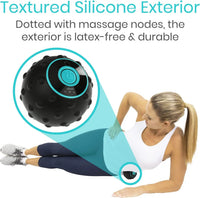 4-Gang Vibrationsmassageball mit Wärmebehandlung und strukturiertem Oberflächen – FlexiRoll