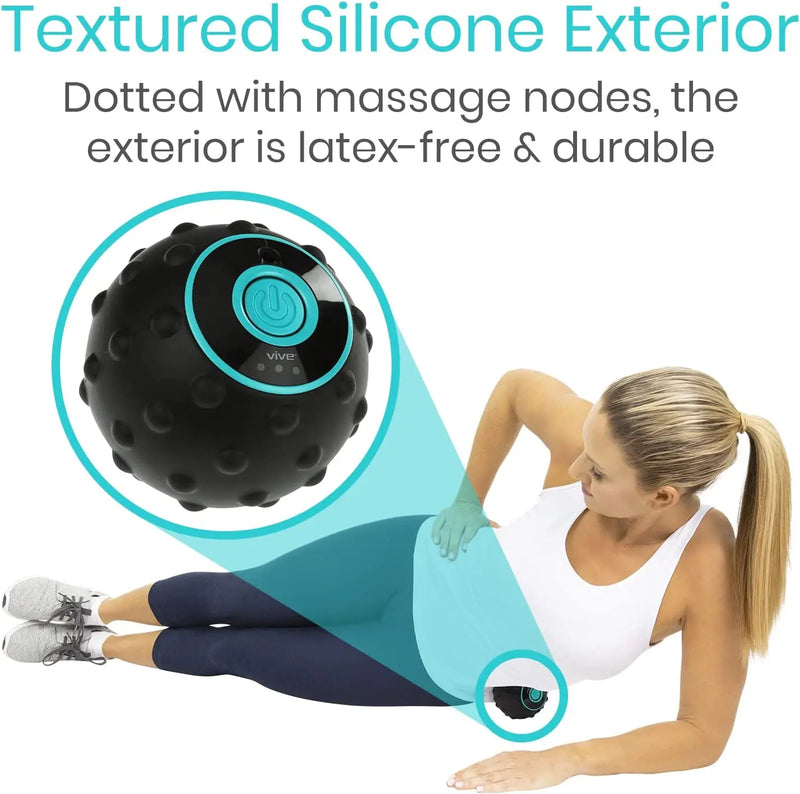 4-Gang Vibrationsmassageball mit Wärmebehandlung und strukturiertem Oberflächen – FlexiRoll