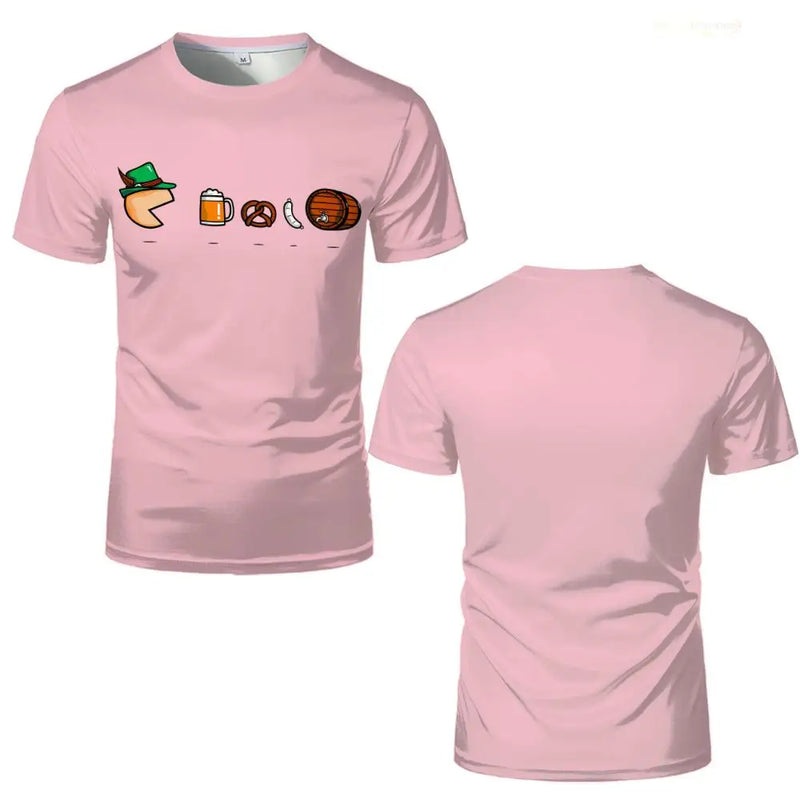 Oktoberfest T-Shirt with Cartoon Motifs – GaudiShirt Oktoberfest 2025