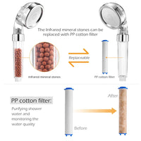 High-Pressure Water-Saving Shower Head with Filter - AquaGlow