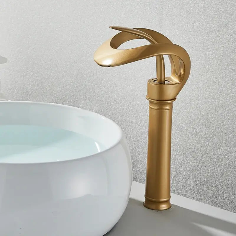 Mixing faucet with waterfall spout - Flowarc