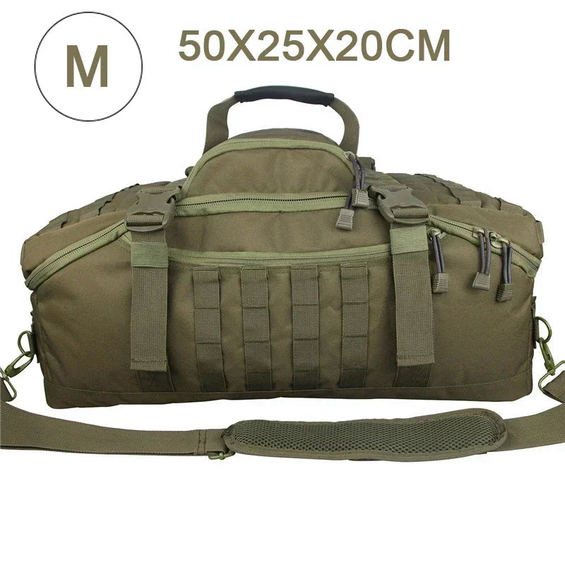 Large Tactical Travel Bag and Backpack - TrailTrek Duffle