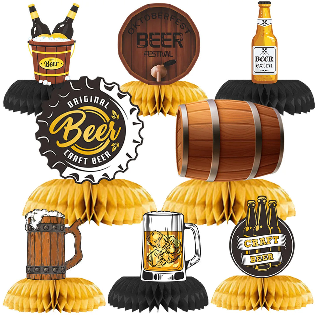 Table decoration bundles with beer motifs (3×9 sets) – FestTisch Oktoberfest 2025