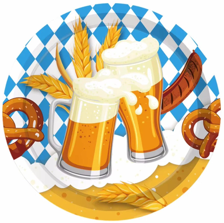 Engangsfestservise sett i Oktoberfest-design – WeizenFreude Oktoberfest 2025