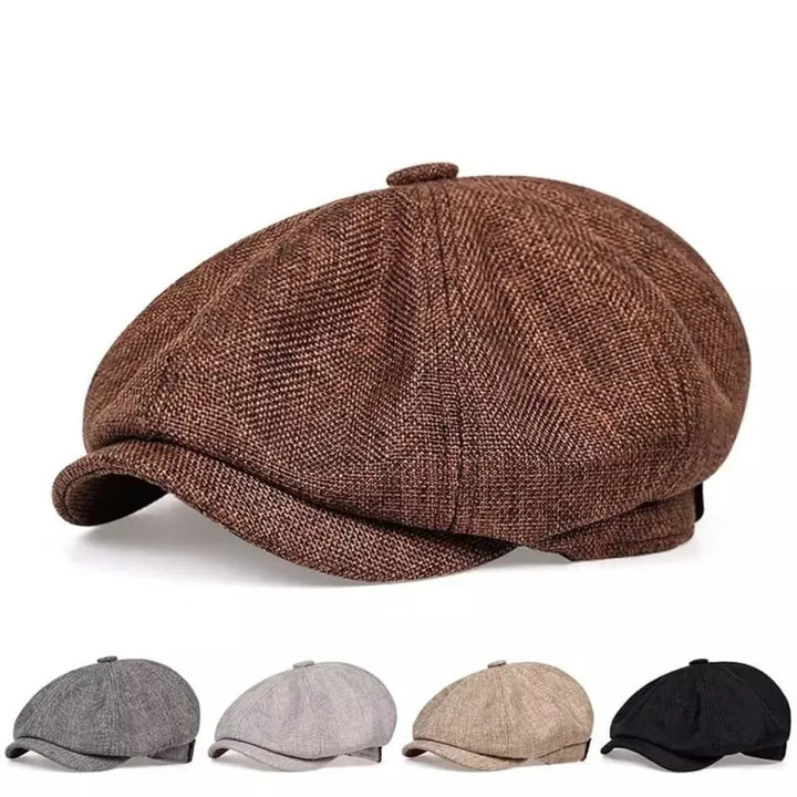 Vintage Flat Cap - Classic Newsboy Hat in Retro Style 7