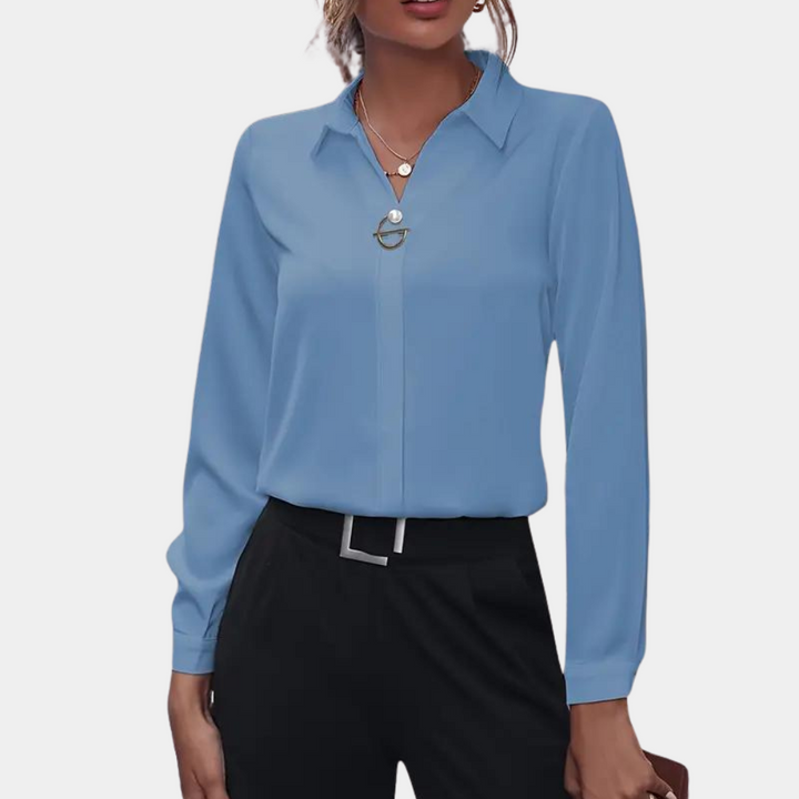 Elegant chiffon blouse for women – Amélie