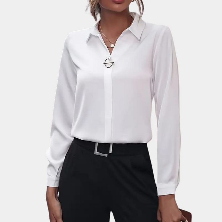 Elegant chiffon blouse for women – Amélie