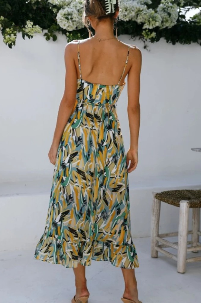 Sleeveless Summer Dress with Print – Isla