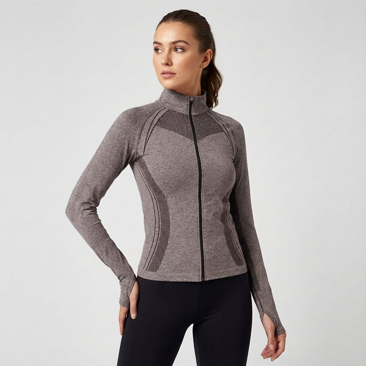 Slim Fit Sportjacke Mit Reißverschluss - Jasmine