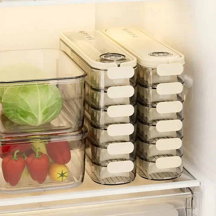 Stackable Fresh-Keeping Box with Lid – FridgeStack