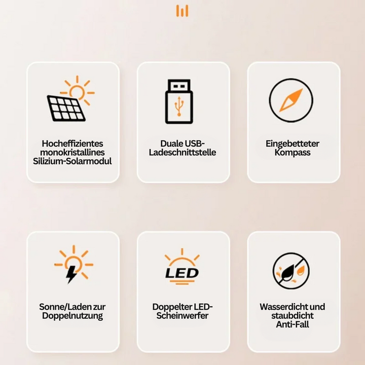 Solar-powered power bank with flashlight – SolarCharge Pro