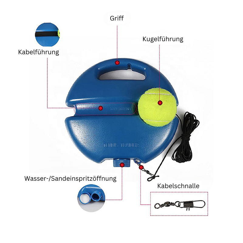Tennistrener med elastisk bånd – SoloServe