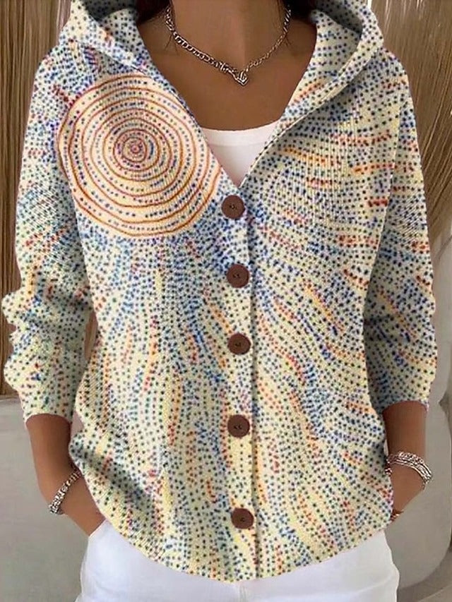 Cozy Hooded Cardigan with Wooden Buttons 6