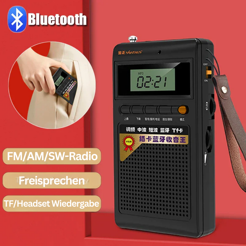 Bærbar Bluetooth-radio og MP3-spiller - SoundPocket Mini