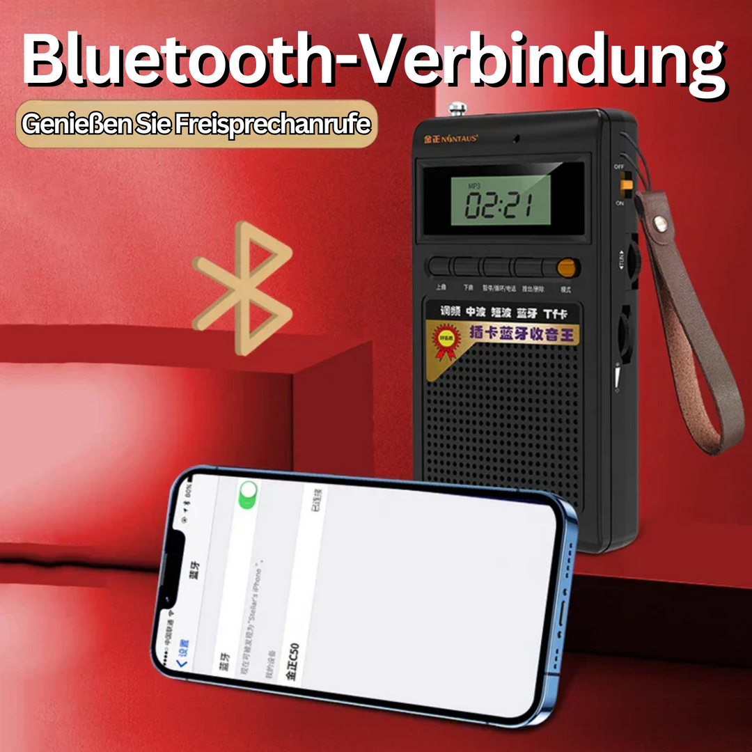 Bærbar Bluetooth-radio og MP3-spiller - SoundPocket Mini