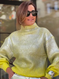 Stylish Gradient Knit Sweater for Women - Camille