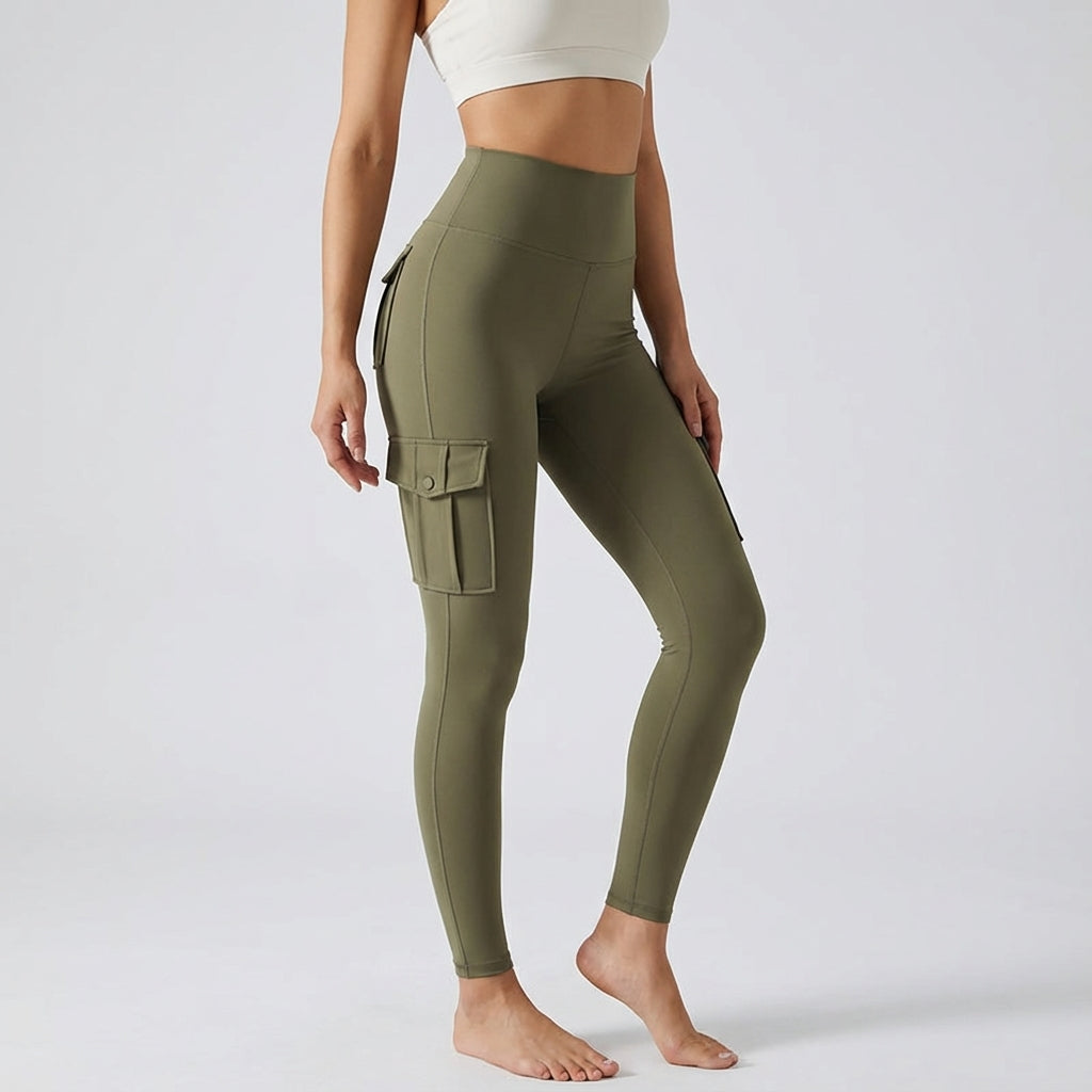 Sportliche Cargoleggings Aus Stretch - Judith