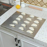 Stainless Steel Cutting Board with Non-Slip & Raised Edge - SteelEdge