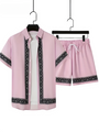 Boho Sommer Set Herren Zweiteilig Shirt und Shorts entspannt - Malik