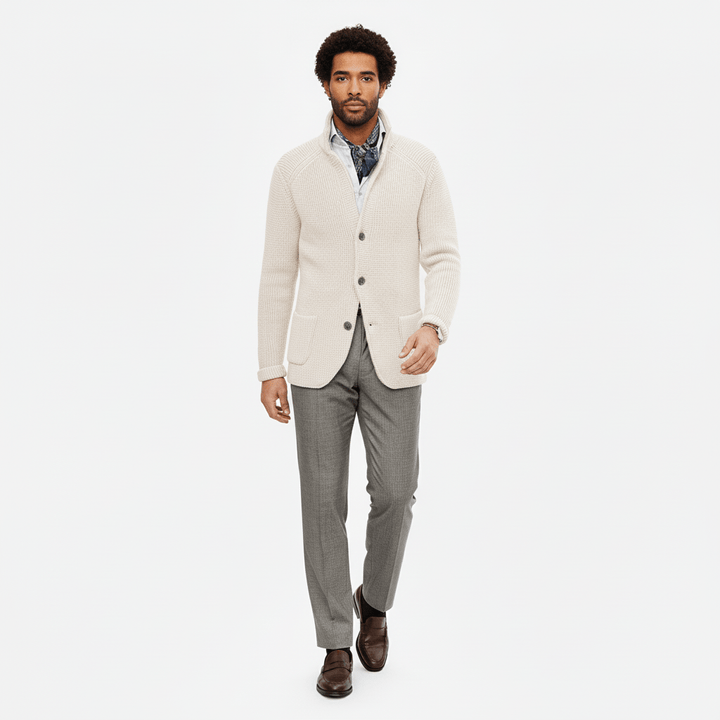 Strukturierter Strickjacke Mit Langen Ärmeln - Lennox