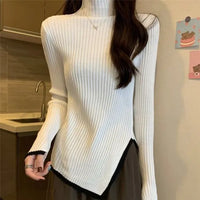 Women's Sweater with High Collar – Selina
