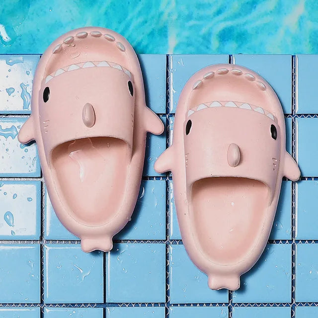 Unisex Lightweight Summer Slippers with Shark Design – FinSteps