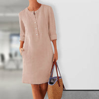 Vestido de verano aireado con color fresco – Nika