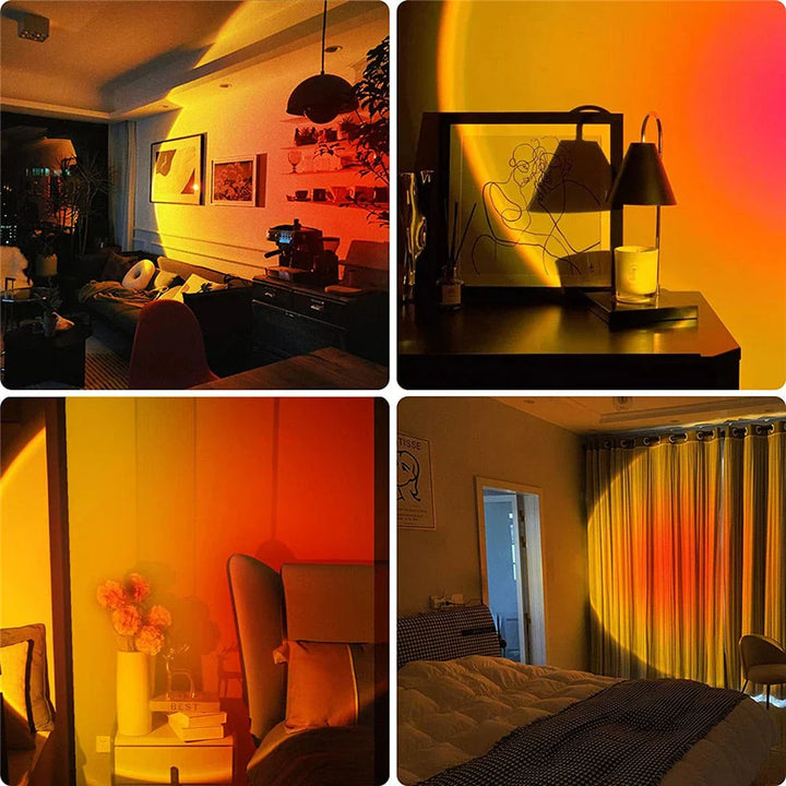 Sunset lamp with 4 colors - GlowSphere