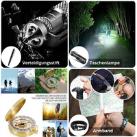 Kit de primeros auxilios y supervivencia 38 en 1 – SurvivalAid