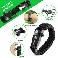 Kit de primeros auxilios y supervivencia 38 en 1 – SurvivalAid