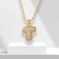 Bubble Letter Chain with Pendant - LuxeLette