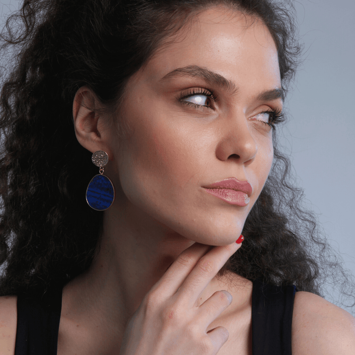 Protective Earrings - Celestial Lapis